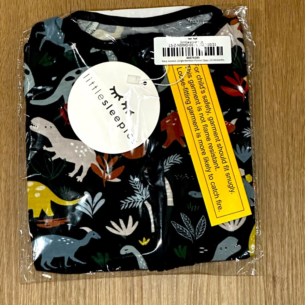 Navy Jurassic Jungle Bamboo Viscose Zippy - 12-18 months